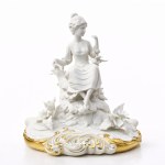 Biscuit Figural Group in Rococo Style