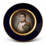 decorative plate with an image of Napoleon