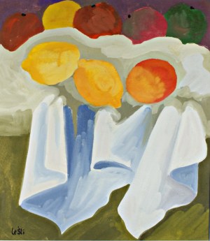 Leon Śliwiński (1916-2001), Martwa natura z owocami, 1985