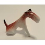porcelain figurine "Foksterier "proj.Mieczyslaw Naruszewicz,1965