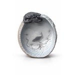 Porcelain platter with crab motif Danish manufactory Royal Copenhagen.