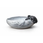 Porcelain platter with crab motif Danish manufactory Royal Copenhagen.