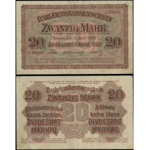 Poľsko, 20 mariek, 4.04.1918, Kaunas