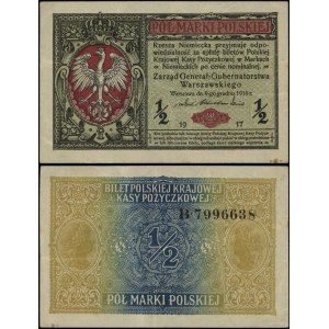 Polska, 1/2 marki polskiej, 9.12.1916