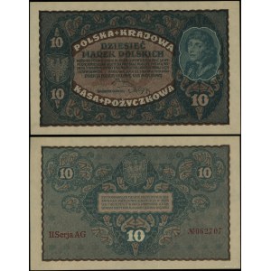 Poland, 10 Polish marks, 23.08.1919, II-AG