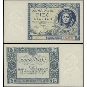 Poland, 5 gold, 2.01.1930, AY