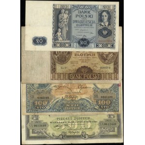 Poland, set of 4 banknotes, 1919-1936