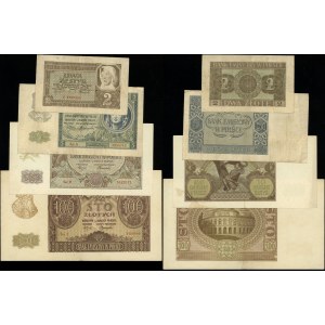 Poland, set of 4 banknotes, 1.03.1940