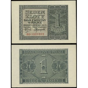 Polska, 1 złoty, 1.08.1941, BD