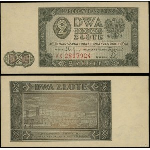 Poland, 2 zloty, 1.07.1948, AX