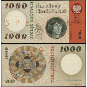 Poland, 1,000 zloty, 29.10.1965, A, SPECIMEN