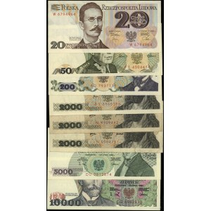 Polonia, serie di 8 banconote, 1976-1988