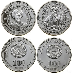 Uzbekistan, zestaw 2 x 100 sumów, 1999