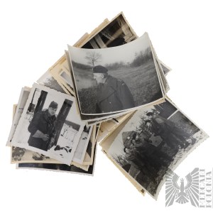 [SBÍRKA RODINY JEŻEWSKÝCH] Domácí armáda/PSZnZ Sada 19 fotografií bratrů Jeżewských Německá okupace – Varšava, Praga, VI. obvod Praga