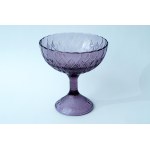 Glass fruitbowl , Almonds - HSG Ząbkowice - E. Trzewik-Drost - Purple