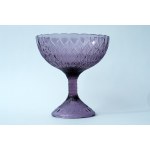 Glass fruitbowl , Almonds - HSG Ząbkowice - E. Trzewik-Drost - Purple