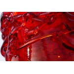 Glass vase with braid - Cracow Institute of Glass - J. Słuczan-Orkusz - Damaged from 1 zl.
