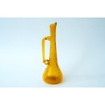 Glass jug with ear - Krakow Glass Institute - KIS - yellow