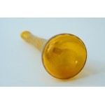 Glass jug with ear - Krakow Glass Institute - KIS - yellow