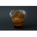 Glass vase , "Donkey" - HSA Barbara - Cz. Zuber - No. 3