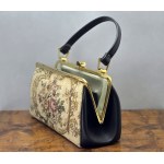 Tapestry handbag - petit point - Austria 1960s