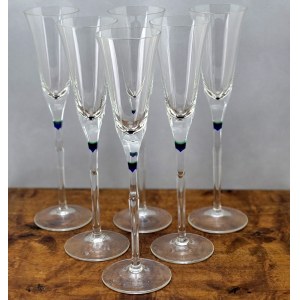 Května 1794 - Luxury , original champagne or cocktail glasses made of Czech titanium glass [ Set ].
