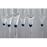 Května 1794 - Luxury , original champagne or cocktail glasses made of Czech titanium glass [ Set ].