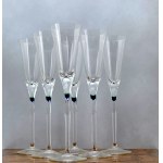 Května 1794 - Luxury , original champagne or cocktail glasses made of Czech titanium glass [ Set ].