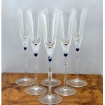 Května 1794 - Luxury , original champagne or cocktail glasses made of Czech titanium glass [ Set ].