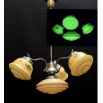 Original Art Deco pendant lamp from the 1930s [URAN CLASS].