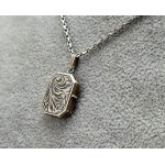 Victorian medallion - secretary - pr. 900 silver - first half of the 20th century.