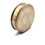 French 19th century decorative box / pillbox with scene - Les Accordailles, engraved : B. Wicker