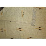 Woolen kilim on linen warp in beige - Poland second half of the 20th century.