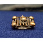 Modernist brass pendant - vintage 1960s.