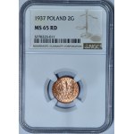 2 pennies 1937 GREAT, RED
