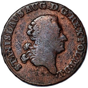 Poniatowski, Trojak 1786 EB - data bliżej korony