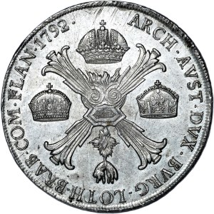 Austria, Księstwo Mediolanu, Franciszek II (I), Talar 1792 M, Mediolan
