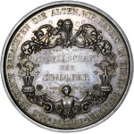 Silesia, medal from 1846 by Loos and Schilling minted to celebrate the 150th anniversary of the Society of the Twelve in Breslau.