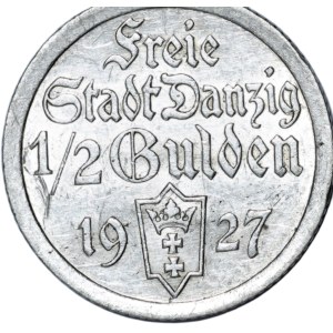 Free City of Danzig, 1/2 guilder 1927