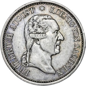 Německo, posmrtný tolar Fredericka Augusta, 1827 S