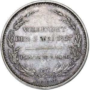 Německo, posmrtný tolar Fredericka Augusta, 1827 S