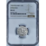 Sigismund I the Old, Half-penny 1524, Vilnius - reversed 4
