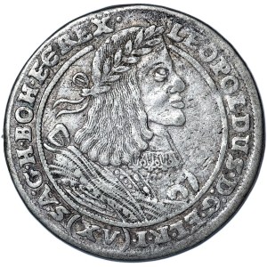 Silesia, Leopold, 15 krajcars 1660 GH, Wrocław