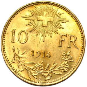 Switzerland, 10 Francs 1914 B, Bern