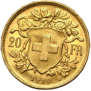 Switzerland, 20 francs 1910 B, Bern