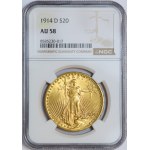 USA, Saint Gaudens, $20 1914, Denwer