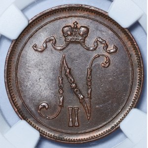 Finlandia / Rosja, Mikołaj II, 10 Penniä 1913