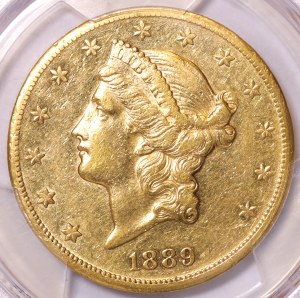 USA, 20 dolarów 1875 CC, Carson City, Liberty Head - rzadkie