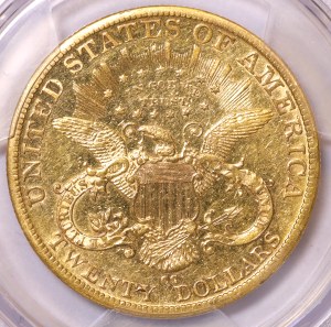 USA, 20 dolarów 1875 CC, Carson City, Liberty Head - rzadkie