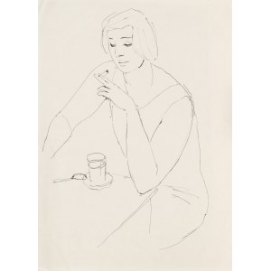 Ludwik MACIĄG (1920-2007), Woman with a cigarette